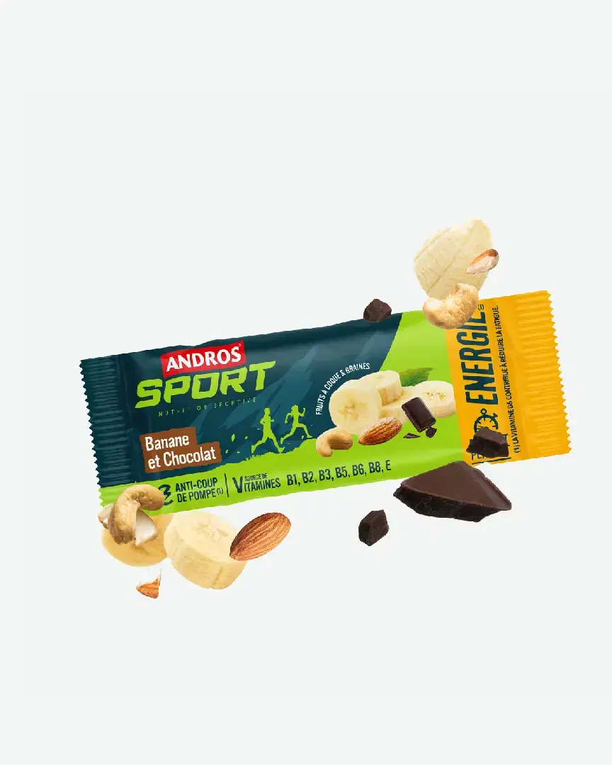 Andros Barre Fruits Nuts Et Graines Banane Chocolat 40G - 50127830 (0) au meilleur prix !