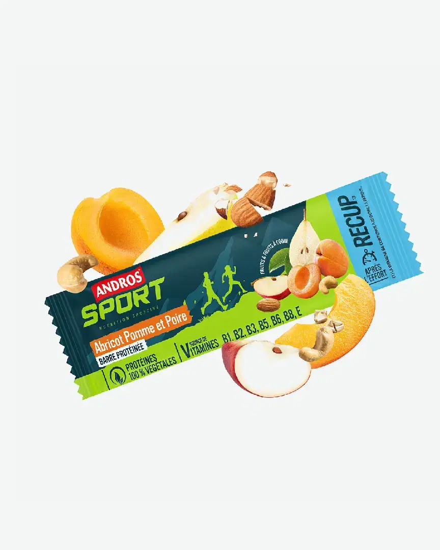 Andros Barre Protéinée Pomme Abricot Poire 50G - 50127937 (0) au meilleur prix !