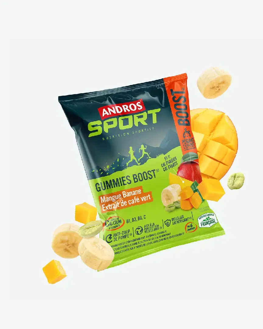 Andros Gummies Boost Mangue Banane Café Vert 30G - 50129340 (0) au meilleur prix !