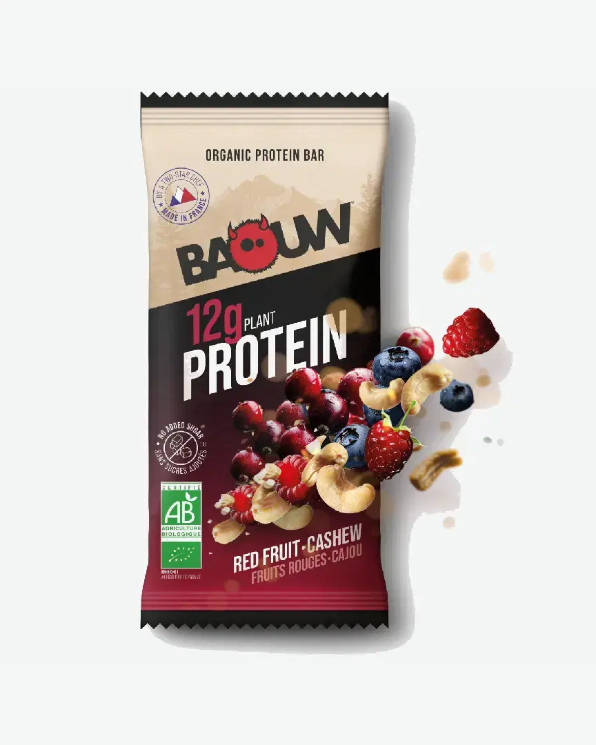Baouw Barre Protéinée Bio Fruits Rouges Cajou - 3760267403101 (0) au meilleur prix !