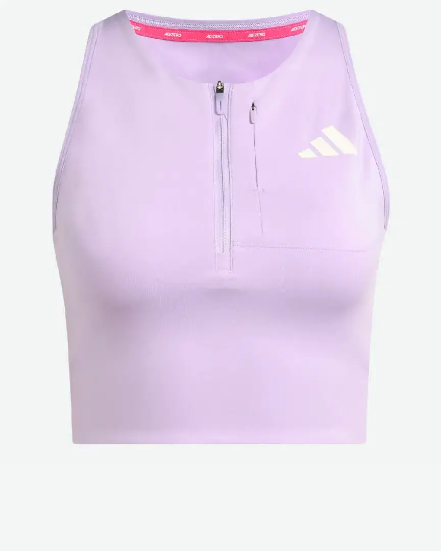 Crop Adidas Top De Running Poche Gel Adizero W - JV7175 (3) au meilleur prix !