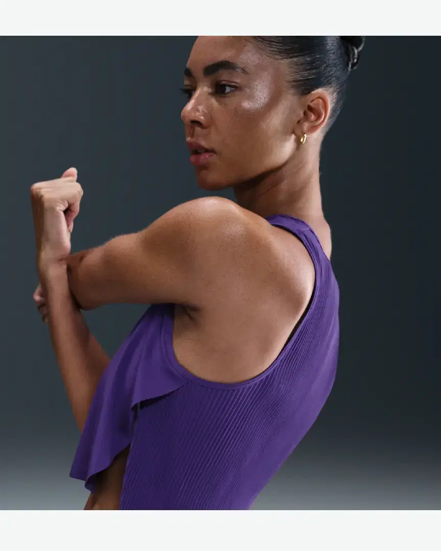 Débardeur Court Imprimé Dri-Fit Adv Nike Aeroswift W - FN2713-547 (1) au meilleur prix !