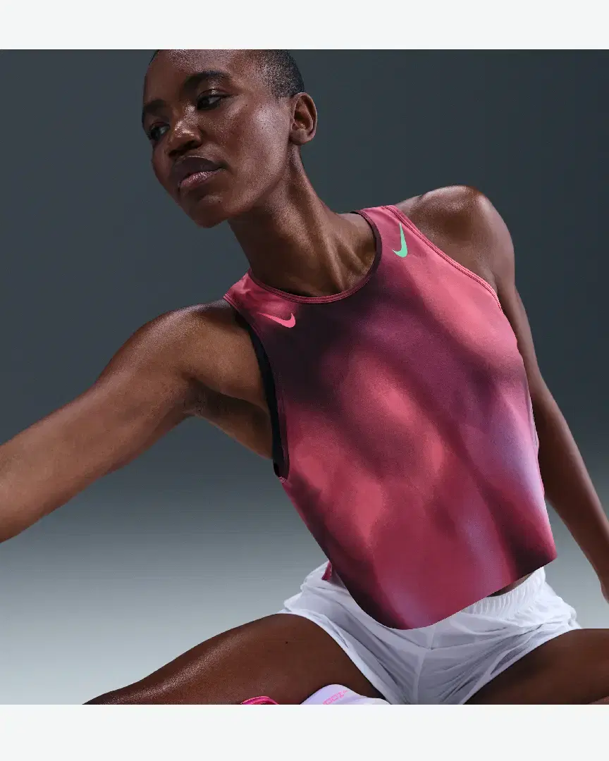 Débardeur Court Imprimé Dri-Fit Adv Nike Aeroswift W - IF1627-532 (2) au meilleur prix !