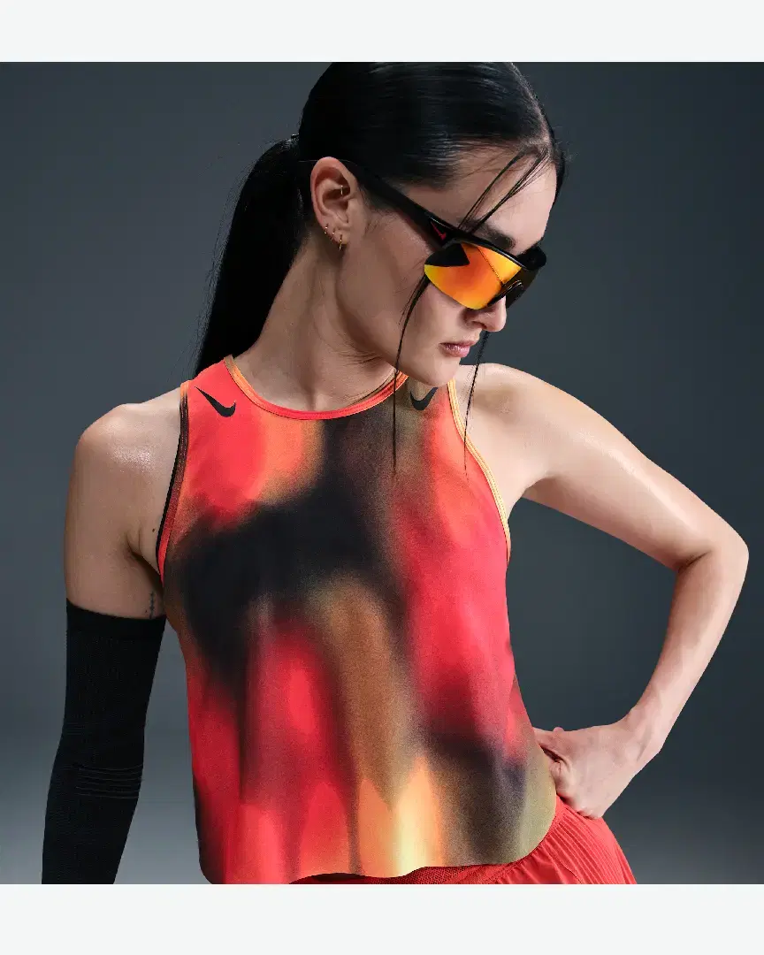 Débardeur Court Imprimé Dri-Fit Adv Nike Aeroswift W - IB1094-736 (2) au meilleur prix !