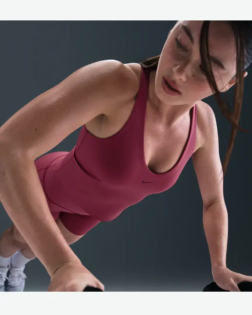 Débardeur De Sport Avec Brassière Intégrée Rembourrée À Maintien Normal Nike Universa W - IF0950-634 (2) au meilleur prix !