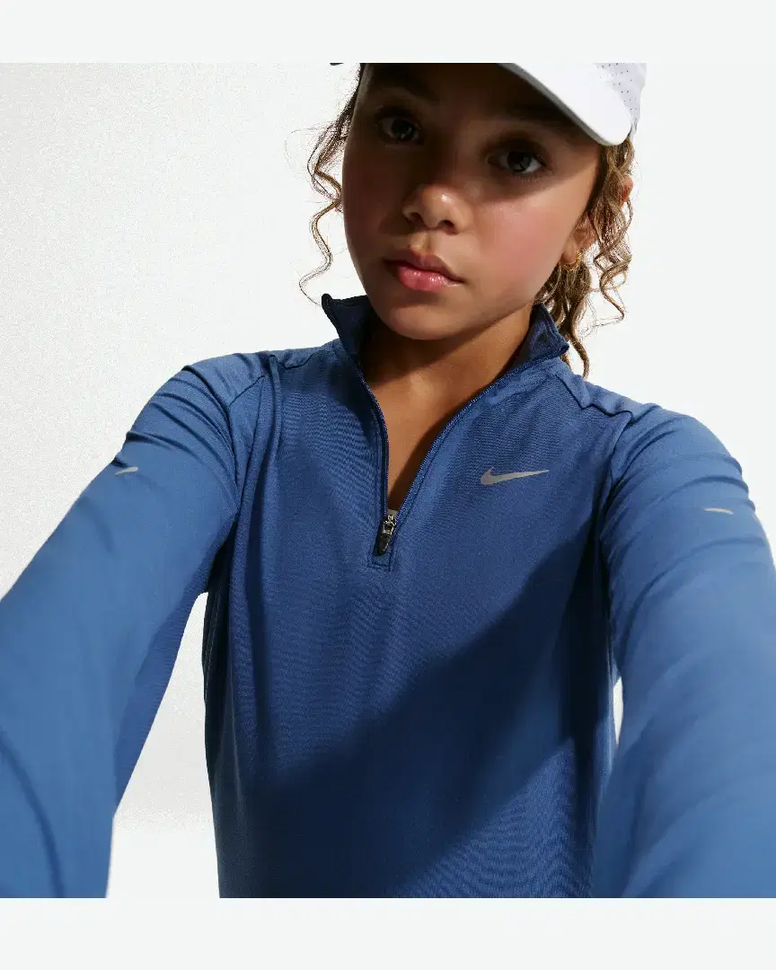 Haut À Demi-Zip Dri-Fit Nike Stride Pour Enfant - IO0550-461 (2) au meilleur prix !