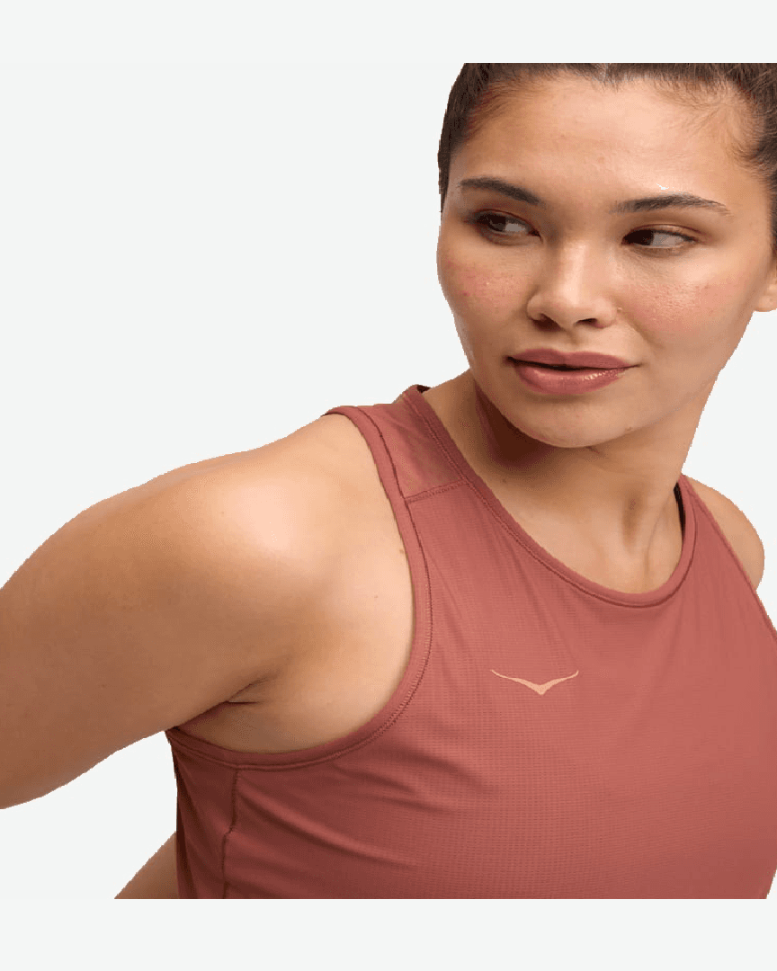 Hoka Débardeur Airolite 2 W - 1175773-ROUG (4) au meilleur prix !