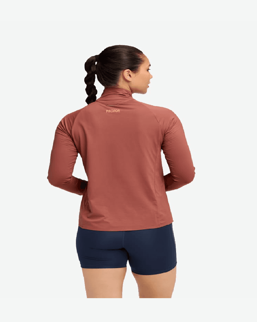 Hoka Haut À Col Zippé Glidetech W - 1164155-ROUG (1) au meilleur prix !