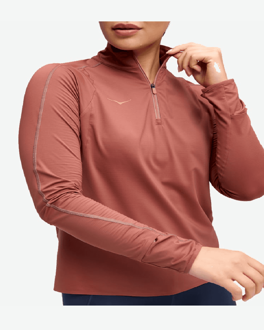 Hoka Haut À Col Zippé Glidetech W - 1164155-ROUG (3) au meilleur prix !