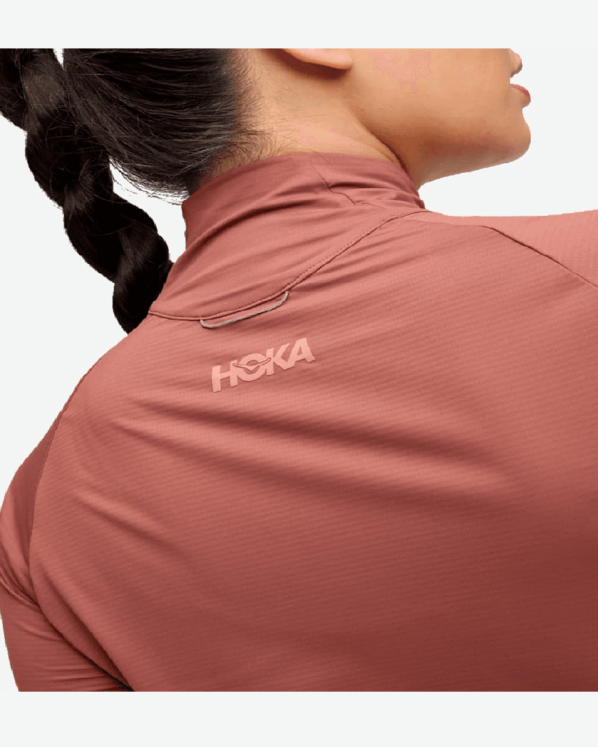 Hoka Haut À Col Zippé Glidetech W - 1164155-ROUG (4) au meilleur prix !