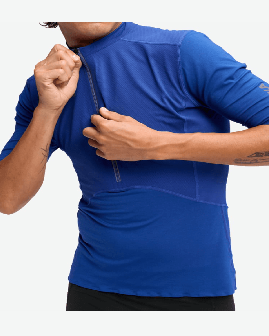 Hoka Haut Avec Fermeture Éclair À Manches Courtes Skybreeze M - 1170232-ULT (3) au meilleur prix !