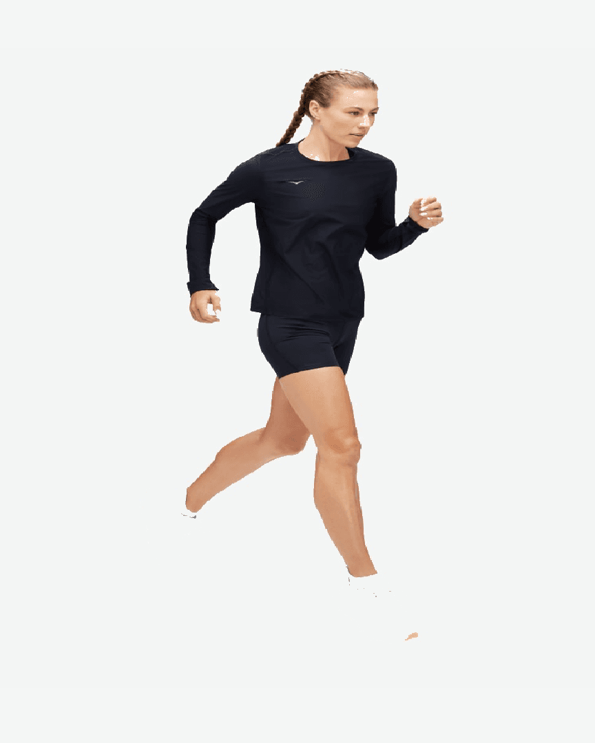 Hoka Haut De Running À Manches Longues Airolite W - 1151083-BLK (2) au meilleur prix !