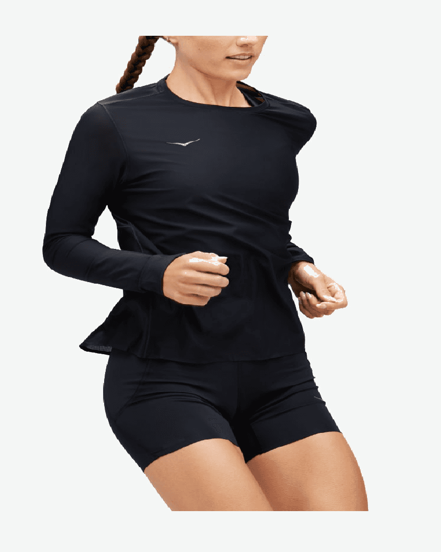 Hoka Haut De Running À Manches Longues Airolite W - 1151083-BLK (3) au meilleur prix !