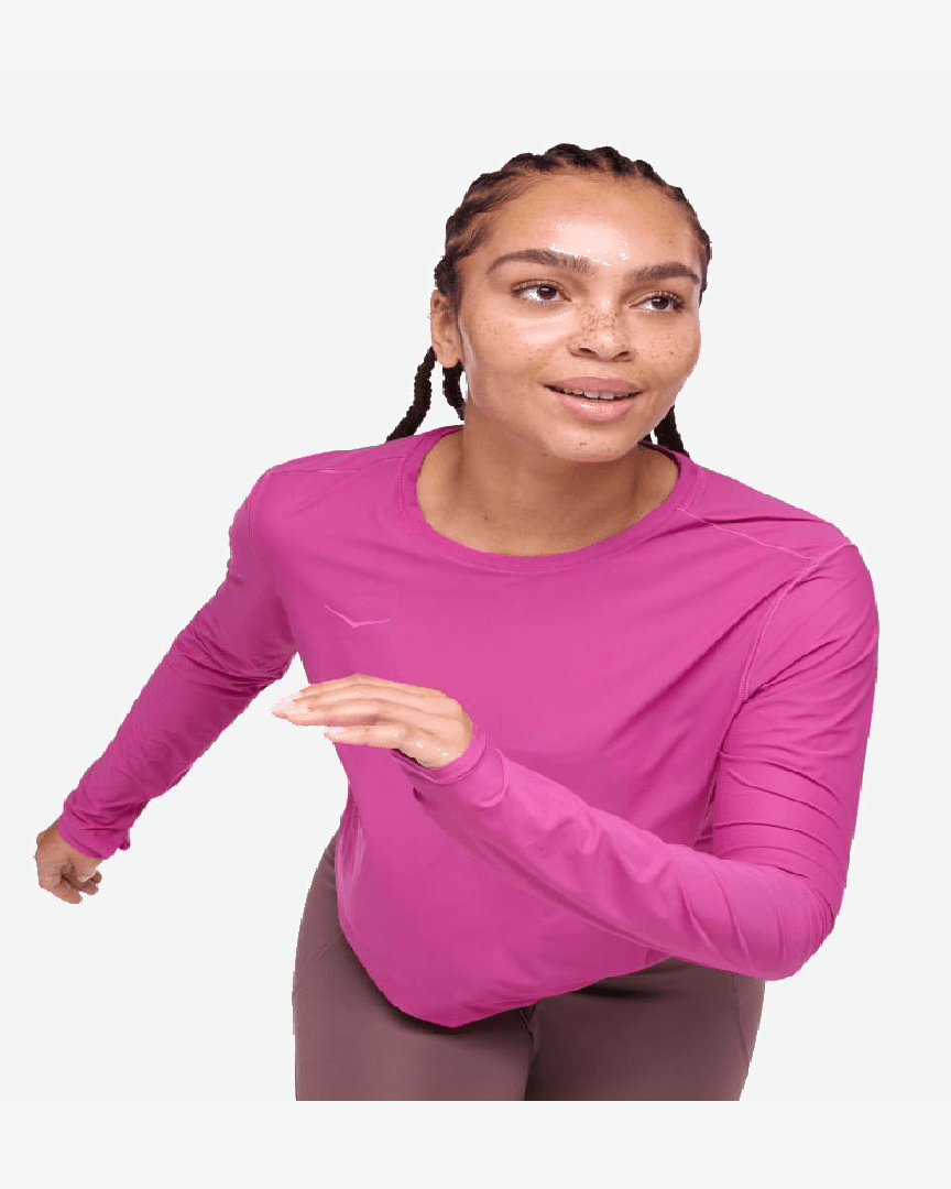 Hoka Haut De Running À Manches Longues Airolite W - 1151083-FSC (3) au meilleur prix !