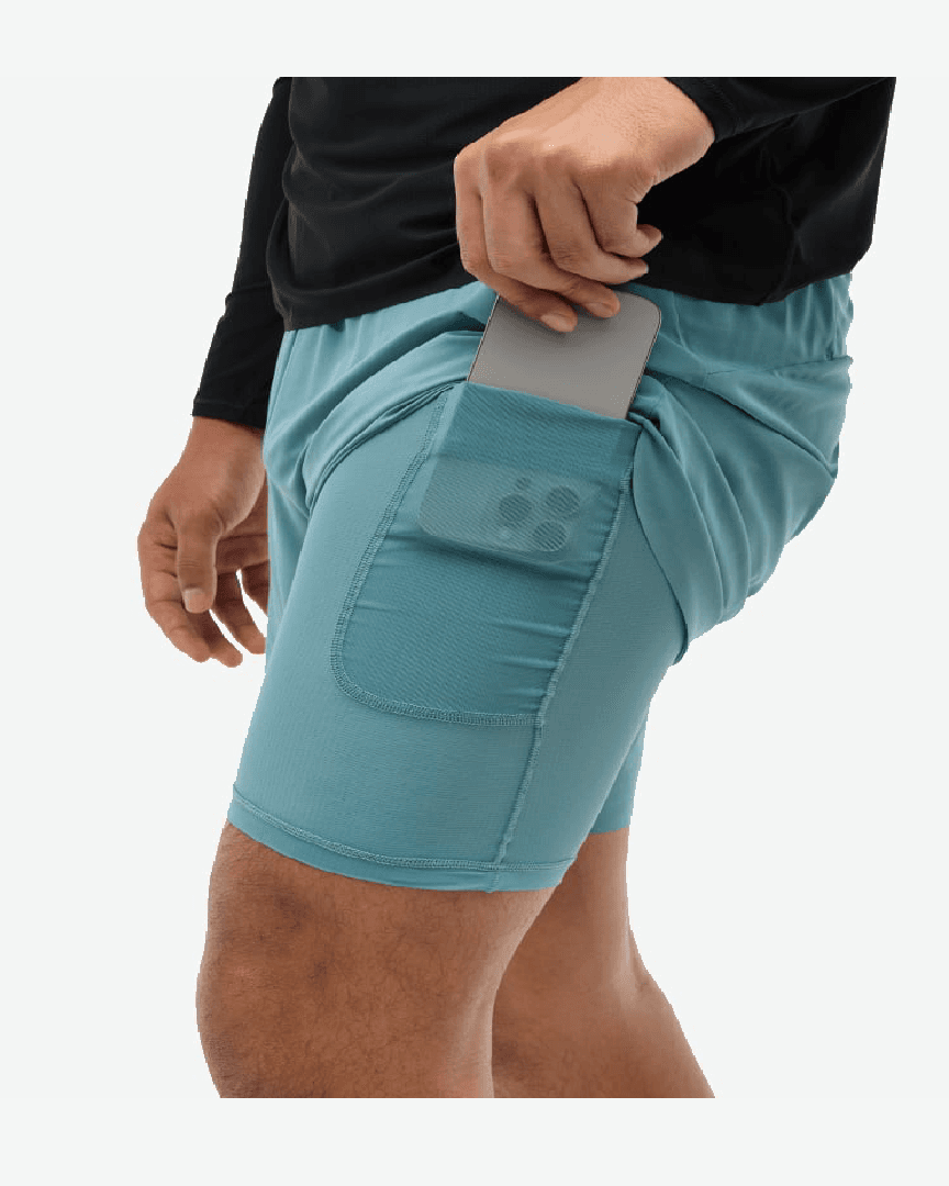 Hoka Short 2-En-1 Glide 18 Cm M - 1151080-MTNF (4) au meilleur prix !