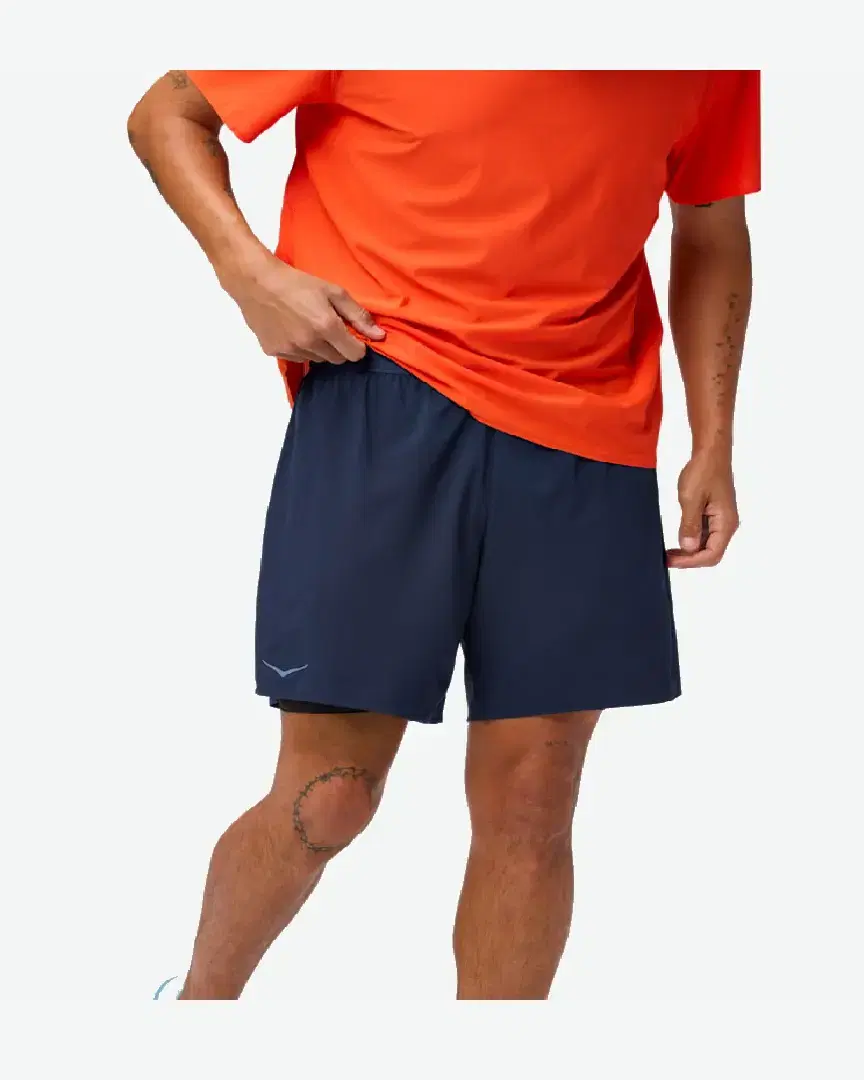 Hoka Short 2-En-1 Glide 18 Cm M - 1176972-MDNB (0) au meilleur prix !