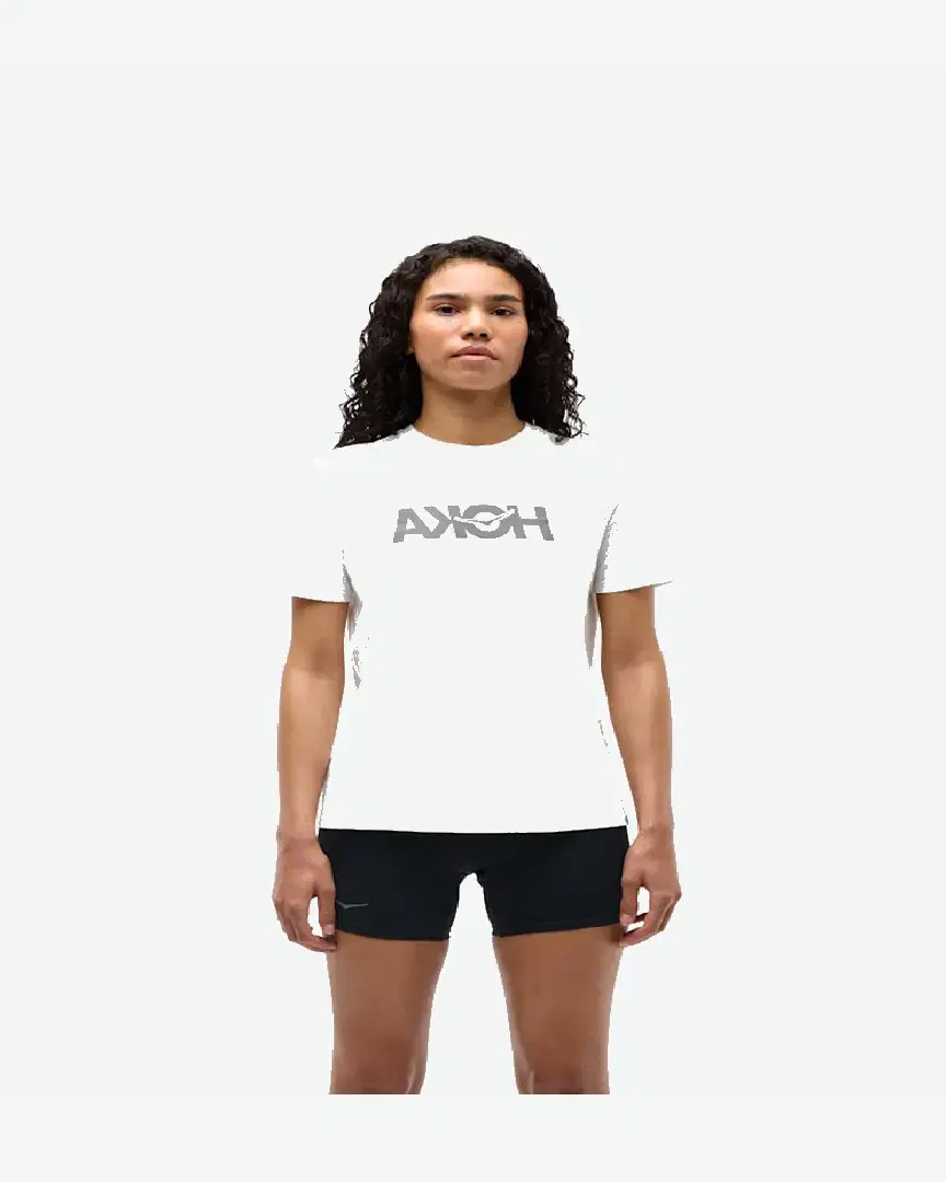 Hoka T-Shirt À Motif Core Logo W - 1174751-WHT (0) au meilleur prix !