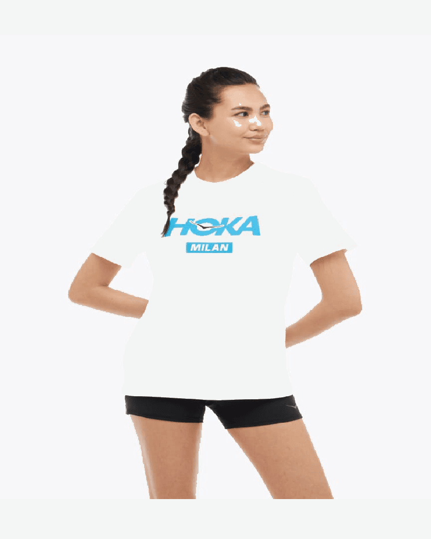 Hoka T-Shirt Milan City W - 1178934-WHT (2) au meilleur prix !