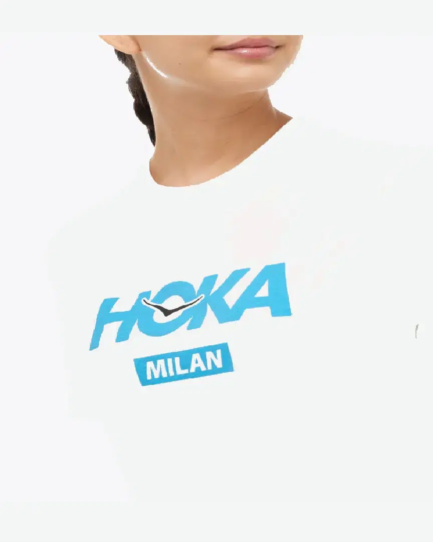 Hoka T-Shirt Milan City W - 1178934-WHT (4) au meilleur prix !
