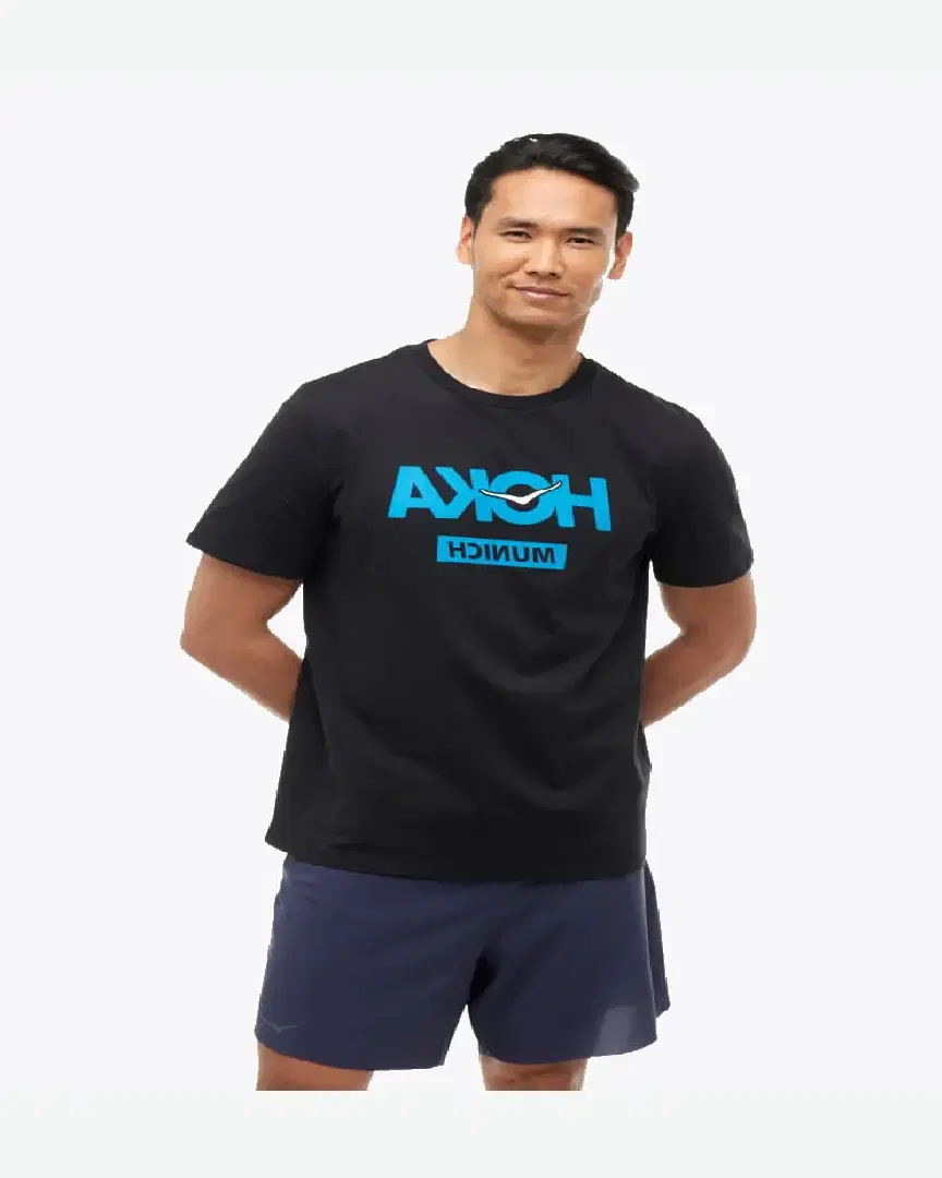 Hoka T-Shirt Munich City M - 1178922-BLK (0) au meilleur prix !