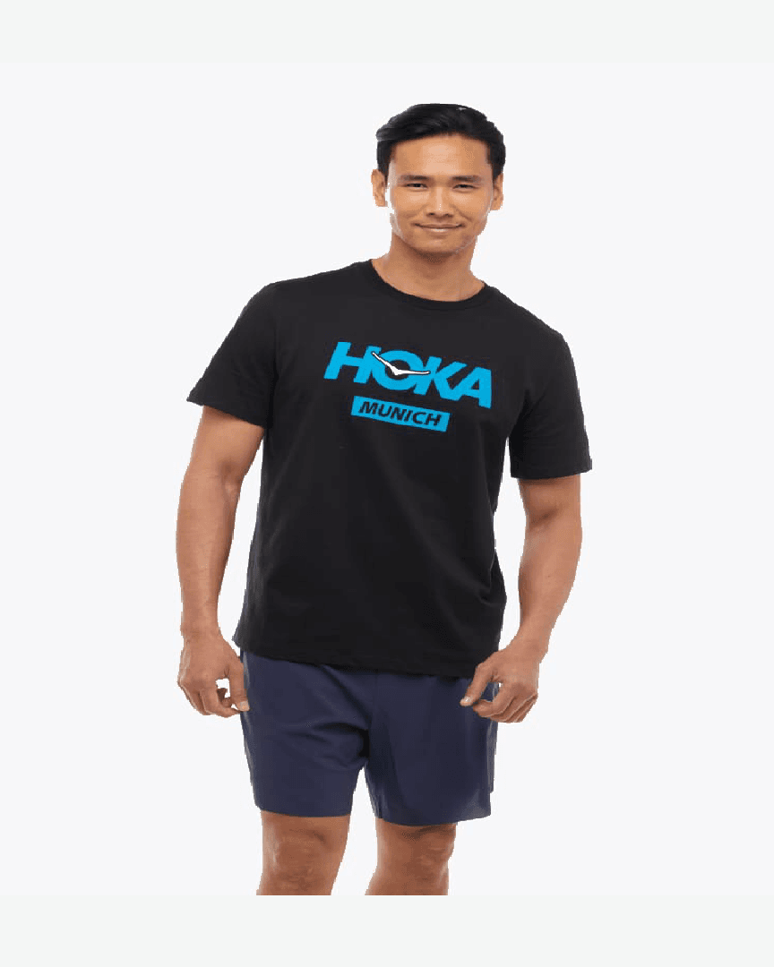 Hoka T-Shirt Munich City M - 1178922-BLK (2) au meilleur prix !