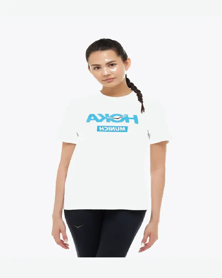 Hoka T-Shirt Munich City W - 1178933-WHT (0) au meilleur prix !