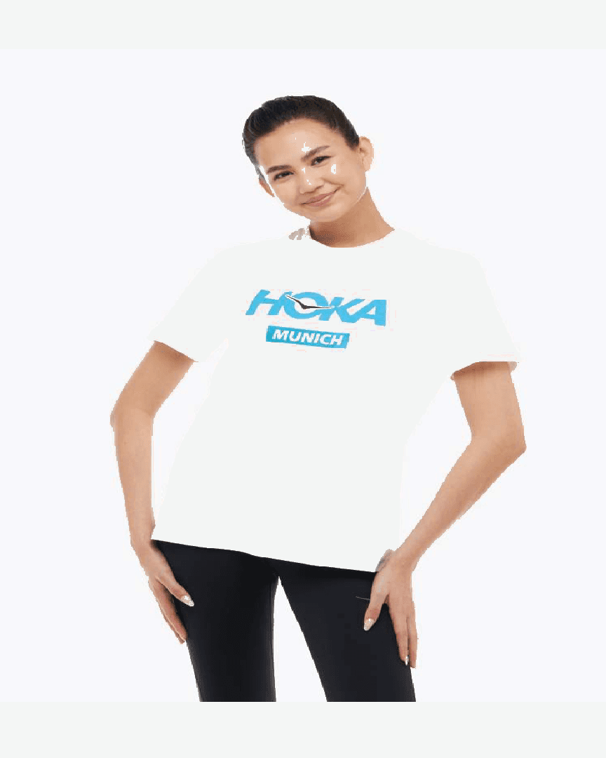 Hoka T-Shirt Munich City W - 1178933-WHT (2) au meilleur prix !
