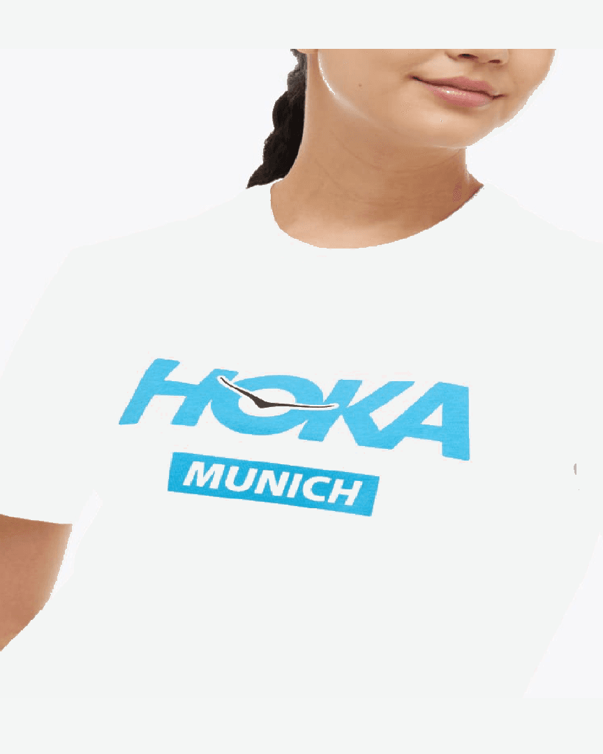 Hoka T-Shirt Munich City W - 1178933-WHT (3) au meilleur prix !