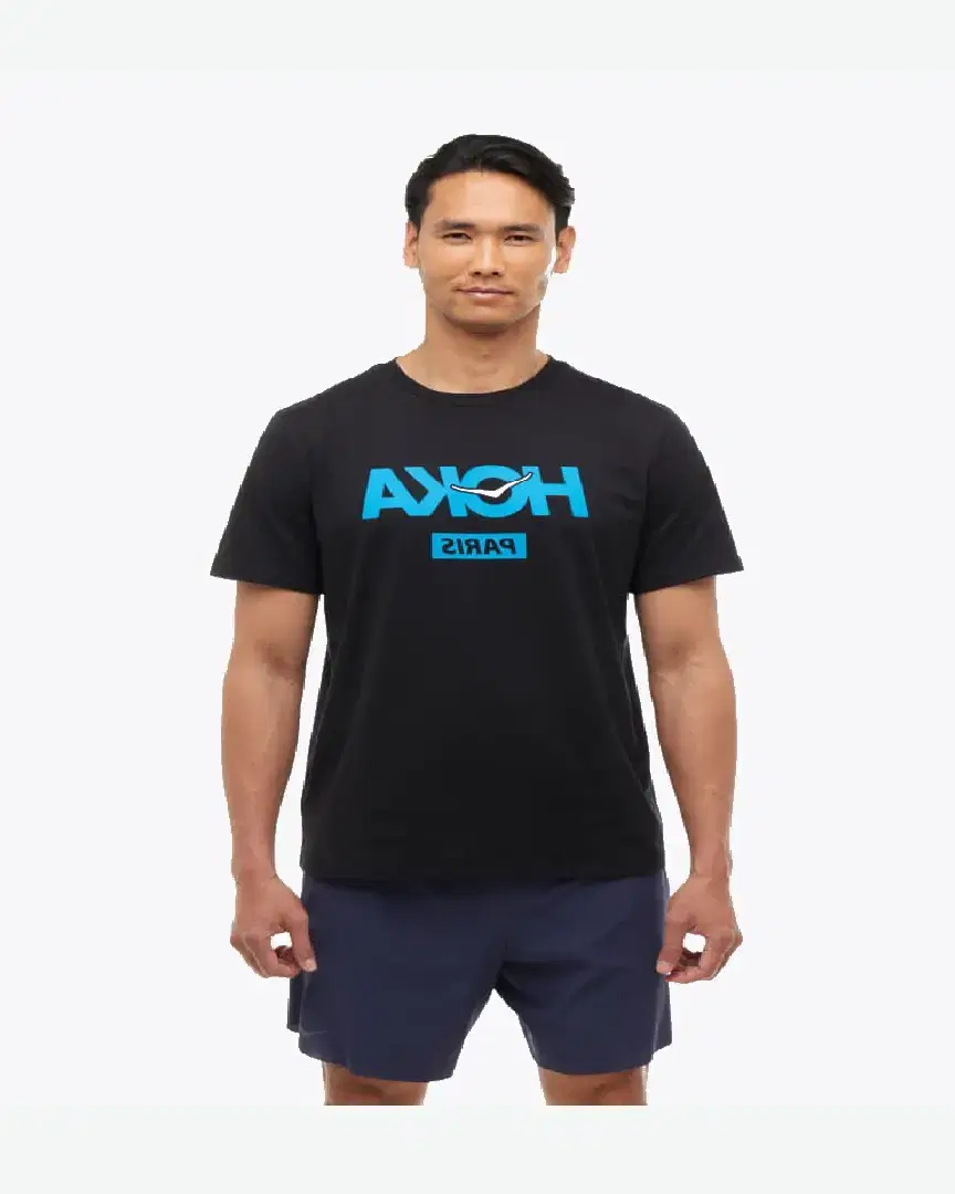 Hoka T-Shirt Paris City M - 1178920-BLK (0) au meilleur prix !