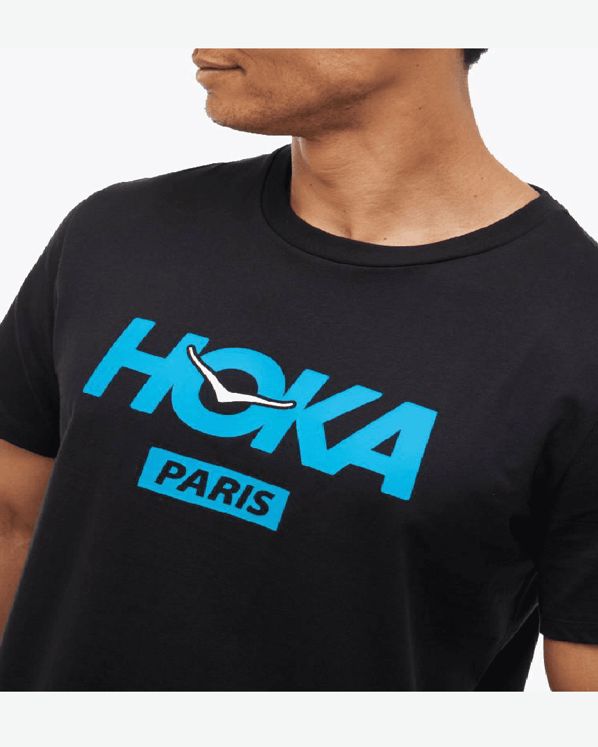 Hoka T-Shirt Paris City M - 1178920-BLK (3) au meilleur prix !