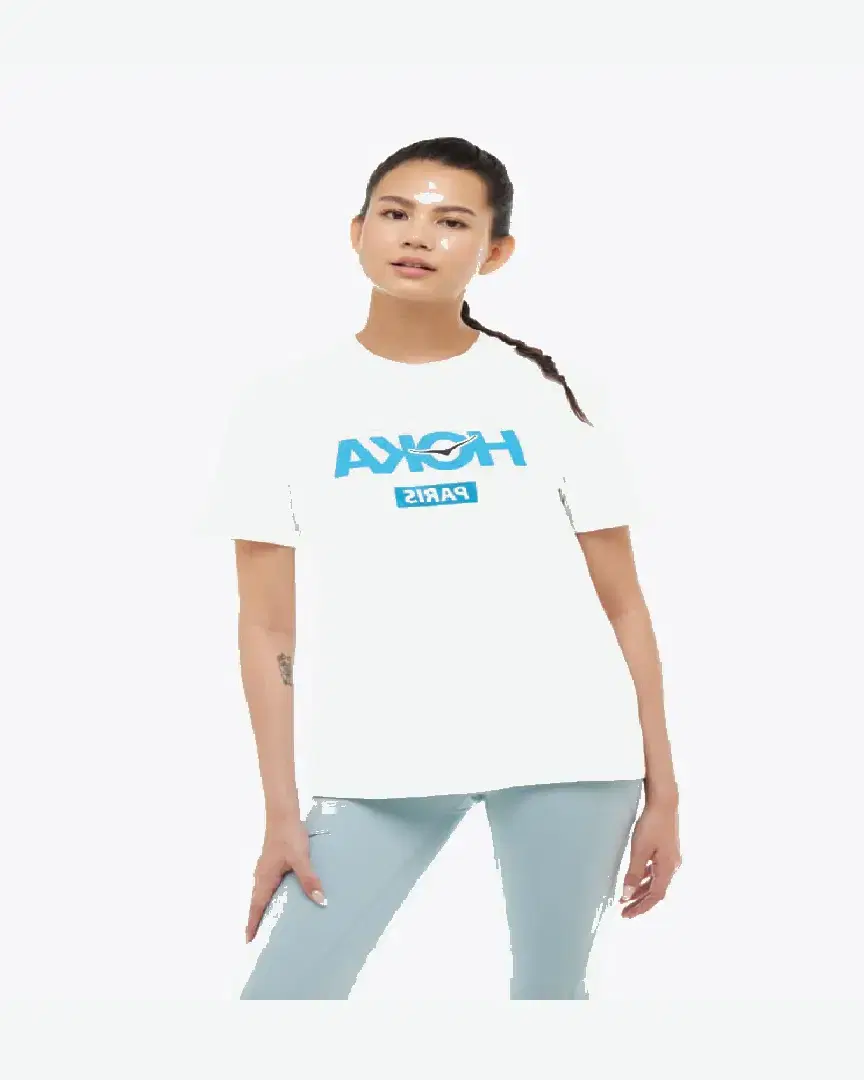 Hoka T-Shirt Paris City W - 1178931-WHT (0) au meilleur prix !