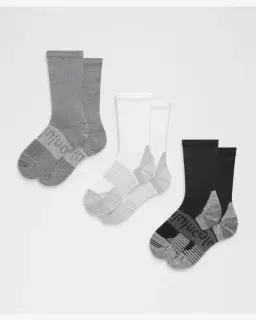 Lululemon chaussettes unisexes power stride avec amorti 3 paires Homme – 1/5