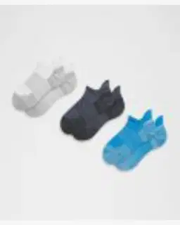 Lululemon chaussettes unisexes power stride avec amorti languette 3 paires Unisexe – 3/4