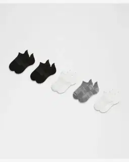 Lululemon chaussettes unisexes power stride avec languette lot de 5 Homme – 1/4