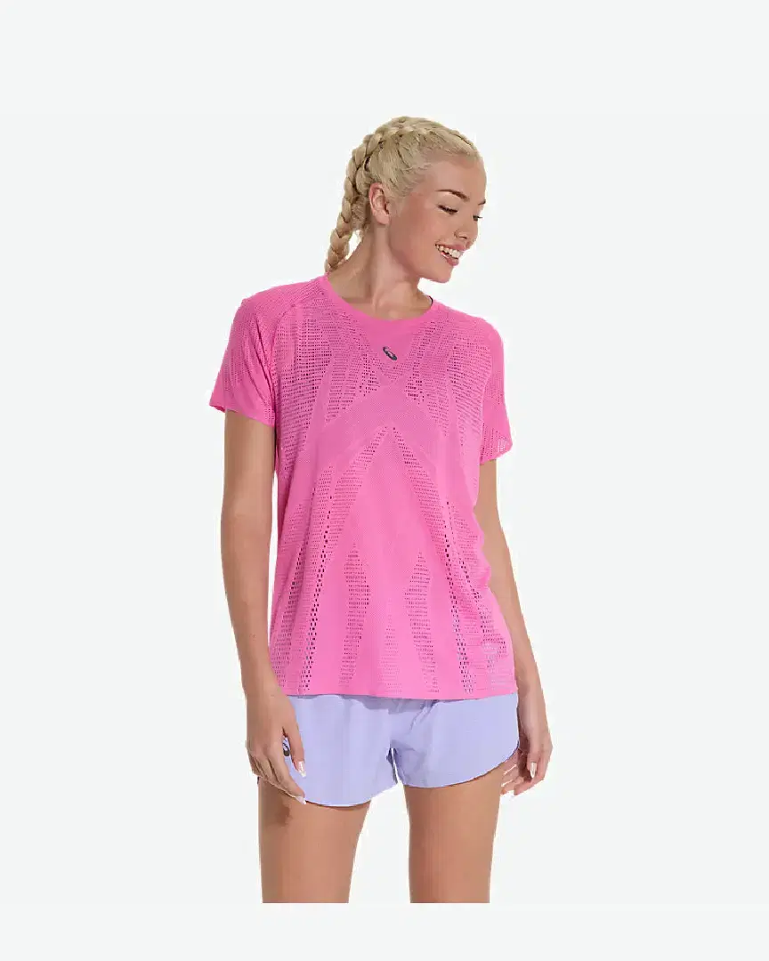 Tee-Shirt À Manches Courtes Asics Metarun Pattern W - 2012D214-700 (0) au meilleur prix !