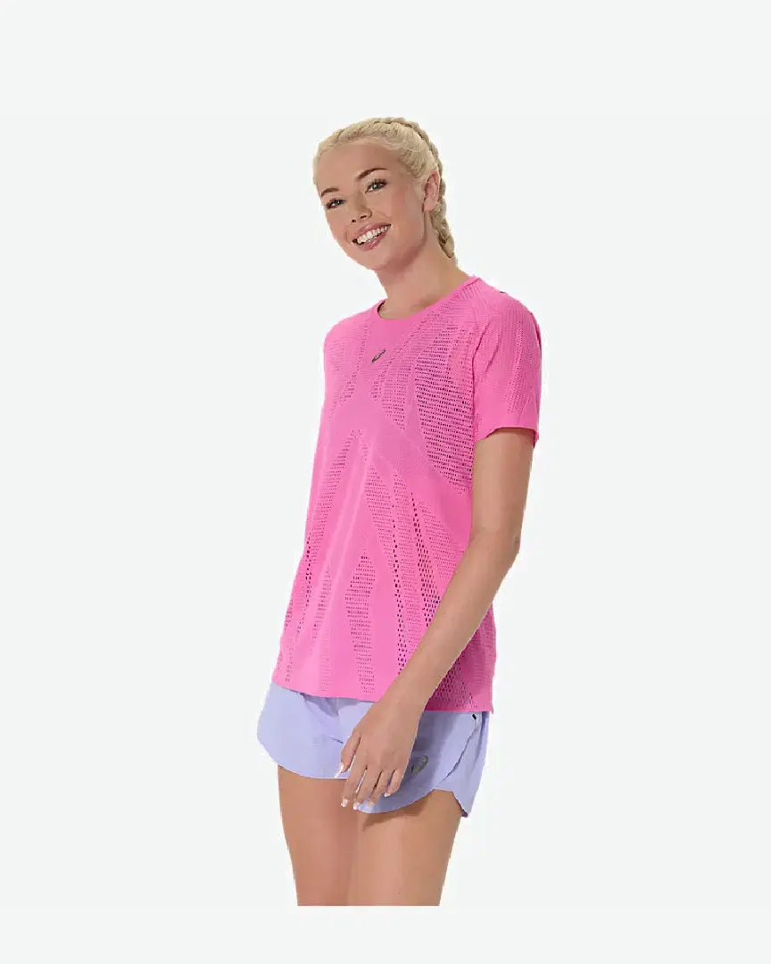 Tee-Shirt À Manches Courtes Asics Metarun Pattern W - 2012D214-700 (2) au meilleur prix !