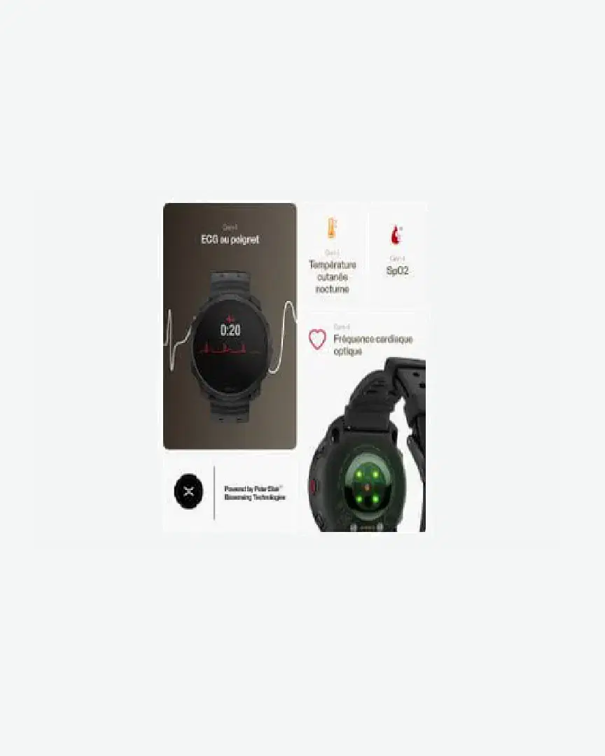 Multisports Polar Vantage M3 Black - 900112398 (4) au meilleur prix !