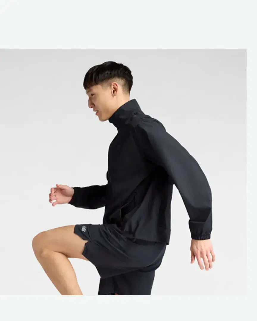 New Balance London Edition Fast Days Run Jacket M - MJ61F1Y5BK (4) au meilleur prix !