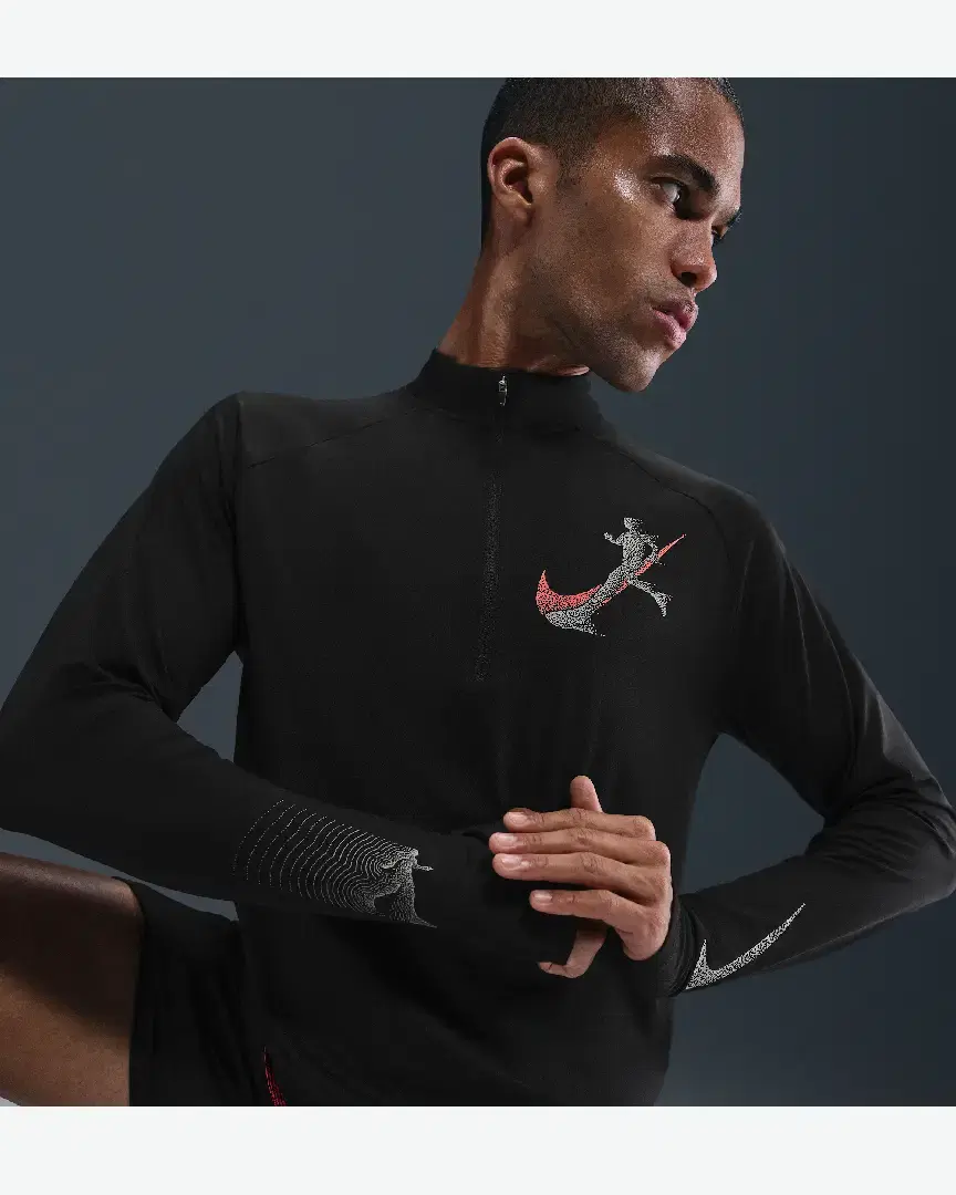 Pull 1/2 Zip Avec Protection Uv Dri-Fit Nike Stride M - IH2816-010 (2) au meilleur prix !