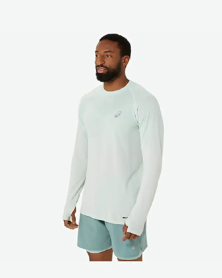 Tee-Shirt À Manches Longues Asics Seamless M - 2011C394-302 (2) au meilleur prix !