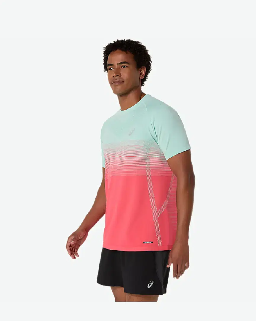 Tee-Shirt À Manches Courtes Asics Seamless M - 2011C398-700 (2) au meilleur prix !