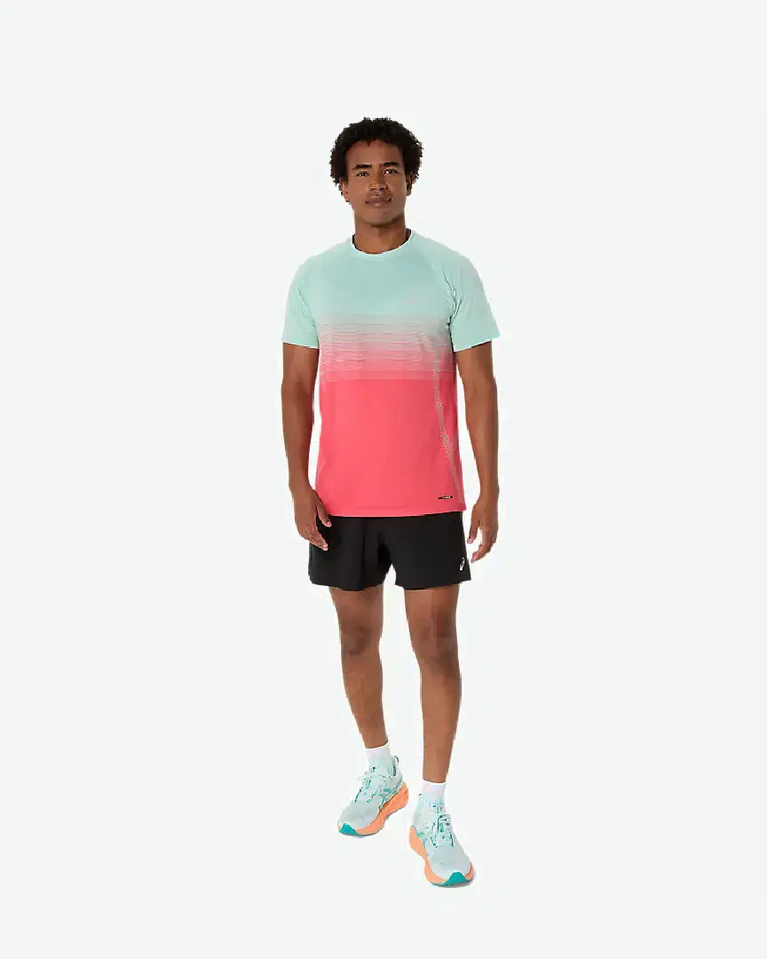 Tee-Shirt À Manches Courtes Asics Seamless M - 2011C398-700 (5) au meilleur prix !