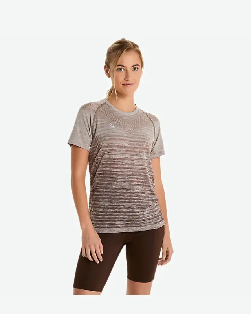 Tee-Shirt À Manches Courtes Asics Seamless W - 2012C385-022 (0) au meilleur prix !