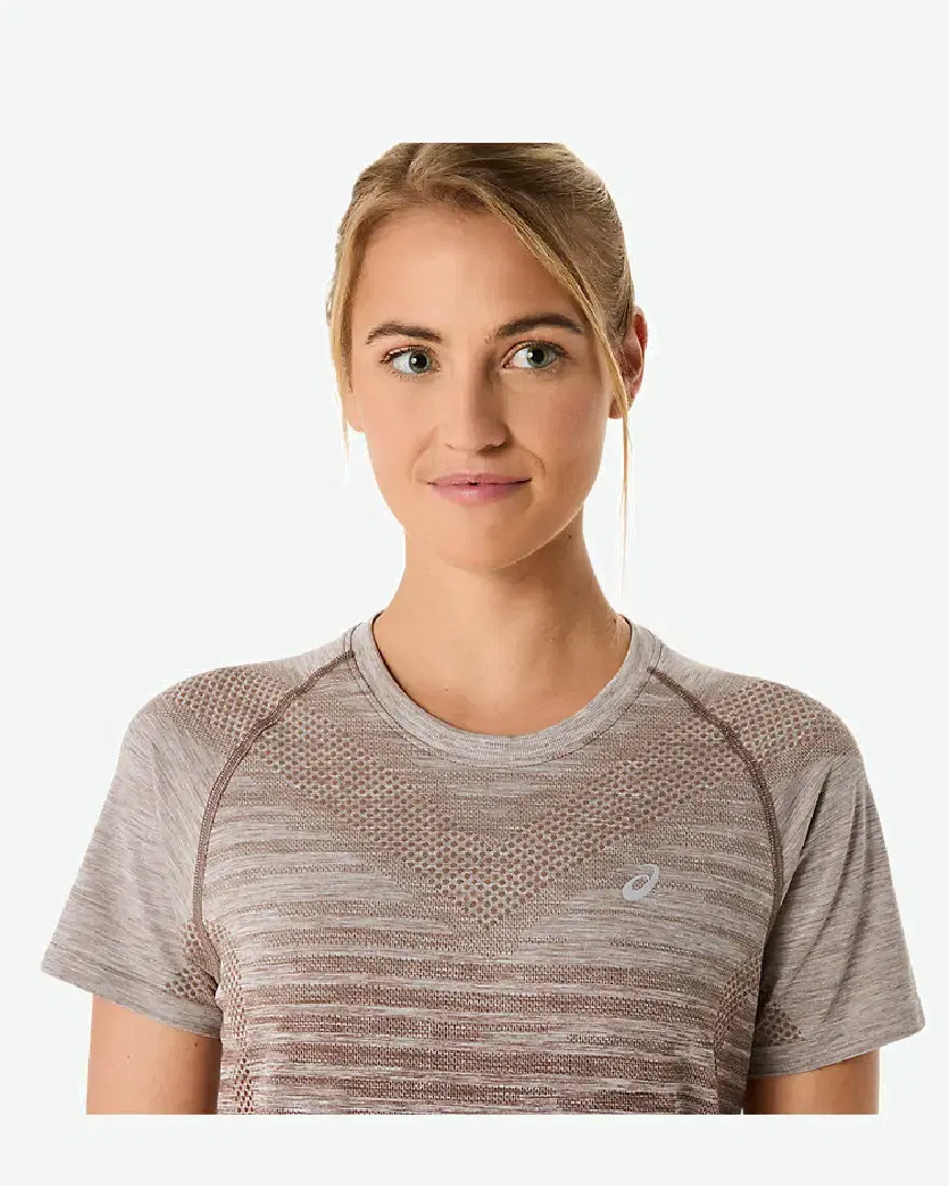 Tee-Shirt À Manches Courtes Asics Seamless W - 2012C385-022 (3) au meilleur prix !