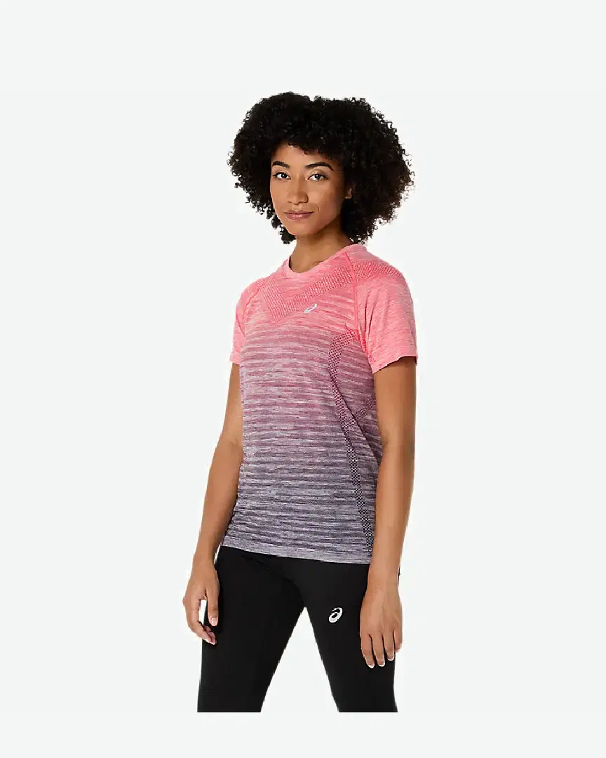 Tee-Shirt À Manches Courtes Asics Seamless W - 2012C385-701 (2) au meilleur prix !