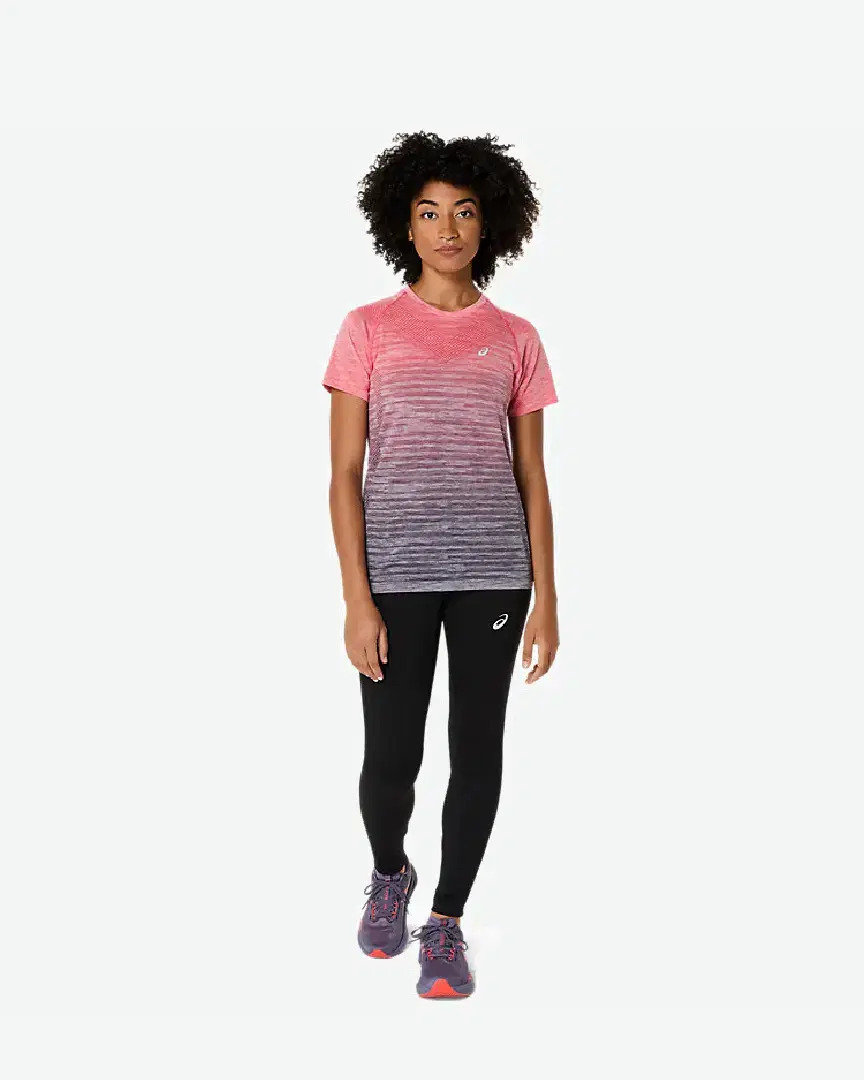 Tee-Shirt À Manches Courtes Asics Seamless W - 2012C385-701 (5) au meilleur prix !