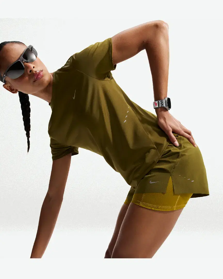 Short 2-En-1 Taille Mi-Haute Dri-Fit Nike Swift W - HJ5376-368 (3) au meilleur prix !