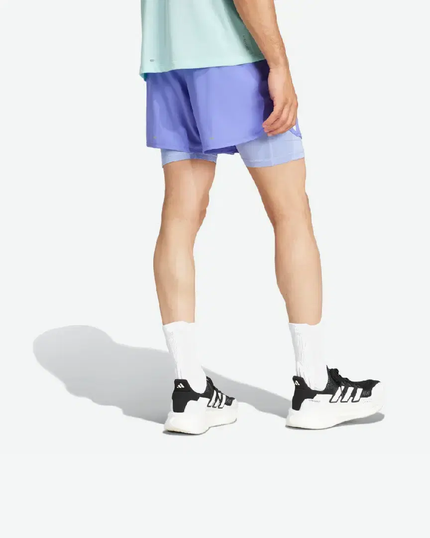 Short Adidas 2-En-1 Own The Run 3 Bandes M - IS9583 (1) au meilleur prix !