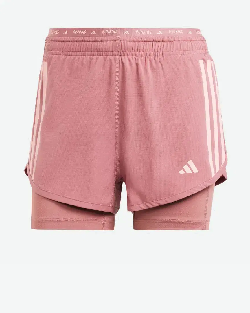 Short Adidas 2 En 1 Own The Run 3 Bandes W - IS9574 (3) au meilleur prix !