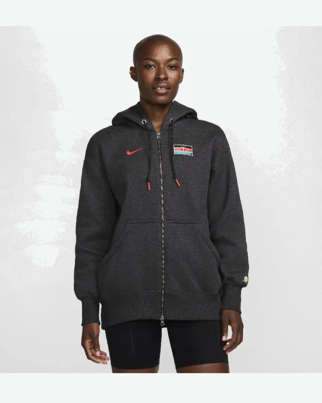 Sweat À Capuche Oversize À Zip Nike Team Kenya Phoenix Fleece W
